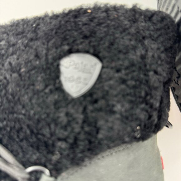 Pajar NWOT Ceria Shearling Waterproof Black Winter Boots Size 5.5 or 36 - Picture 3 of 14